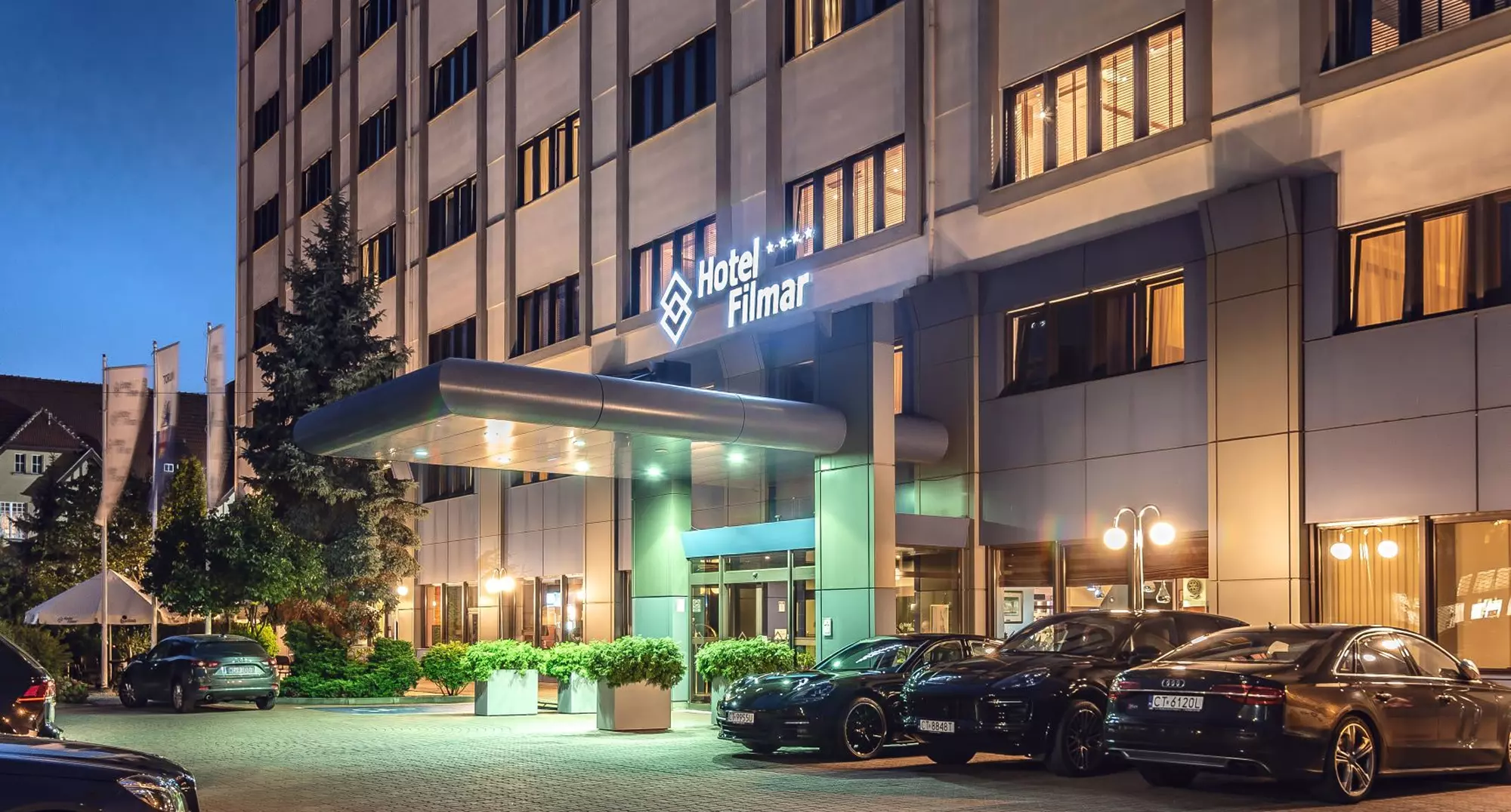 Hotel Filmar - frontowe wejście Hotel Filmar - frontowe wejście